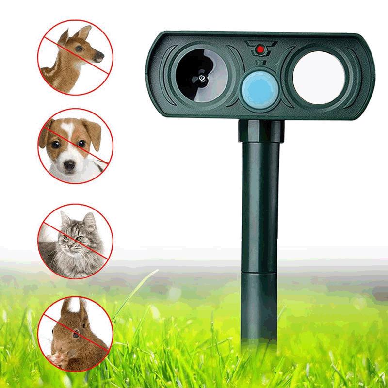 Solar Ultrasonic Pest Repeller: Repels Mice, Birds, Snakes, Dogs, Cats, and Mosquitoes.