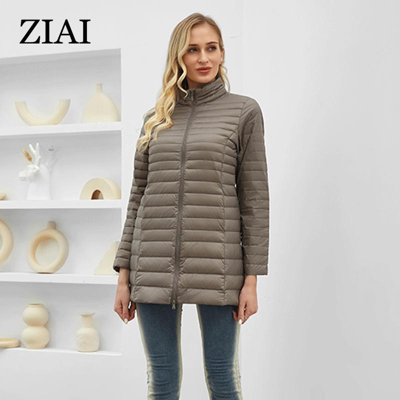 Astrid 2024 Spring Women's Jacket Women Clothing Outfit Fashion Light Quilted Cotton Padded Parkas Long Coats Hooded Outerwear ZM-DM22