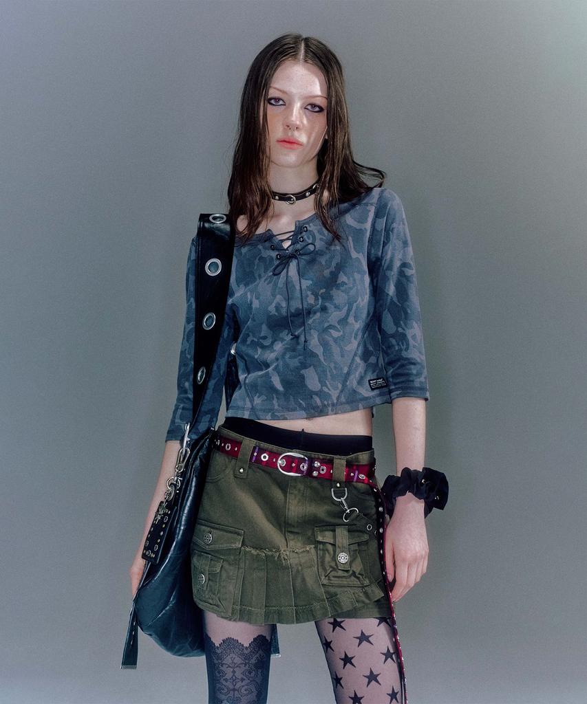 Beikeonteuakaibeu Kathy Cargo Mini Skirt (2Color)