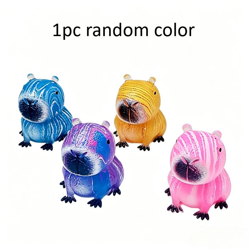 

Cartoon Cute Capybara Maltose Squishy Toy Novelty Animal AntiSlow Rising Fidget Toy Creative DIY Assembly Decompression Pinch Toy for Adult