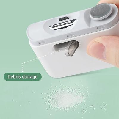 Elektrische Nagelschere mit LED-Licht 2-in-1 Automatischer Nagel Schleifer Trimmer für Baby Erwachsenen Mini Maniküre Werkzeuge Nagelpflege