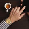 BUREI Men's Automatic Watch - Gold Business Style, Mechanical Movement, AAA Zircon, Sapphire Crystal, Waterproof
