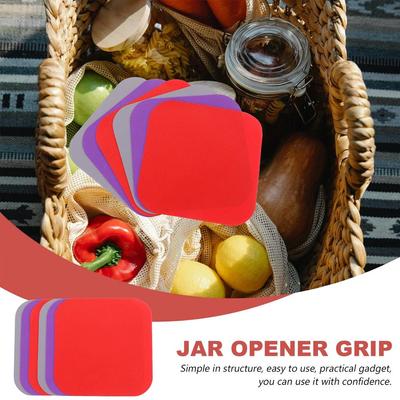 Rubber Bottle Opening Mat 6 Pcs Opener Gripper Pad Bottles For Lid Jar Pads Grips I0D8