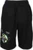 Converse CB442855 Basketball Junior Practice Pants Black X White Shorts, (with Pockets), Sweat-Absorbent, Quick-Drying, Kids,