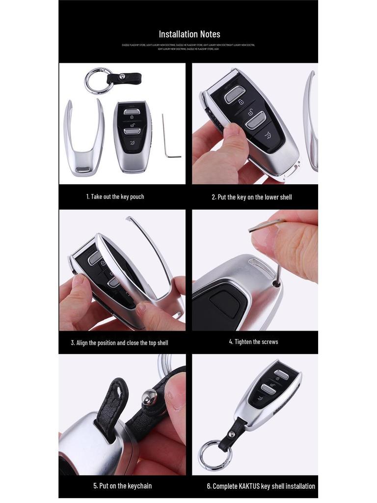 KAKTUS Cashu Car Key Case for Aston Martin DBX - Protective Shell Cover with Buckle