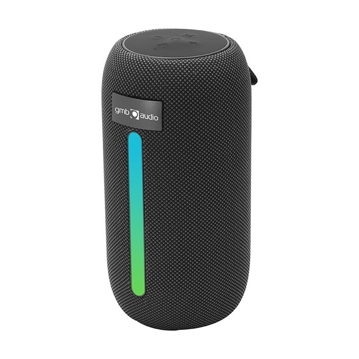 EnerGenie BT LED Speaker, Black - Haut-Parleur Portable Sans Fil pour Soirées avec Éclairage RGB, Bluetooth v.5.3, Appels Mains