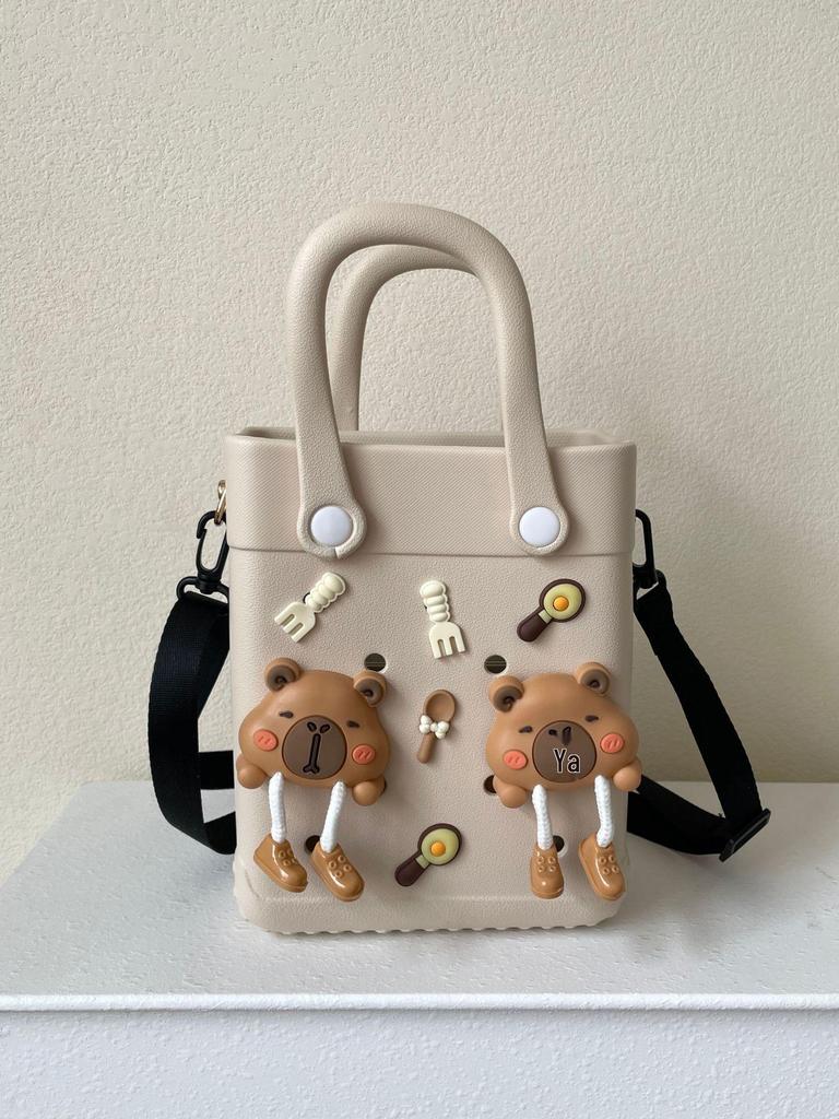 Women's 2024 EVA Portable Commuter Handbag - Small Square Storage Hole Bag