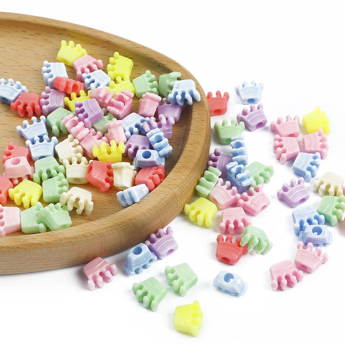 

500 г Акриловые Разноцветные Свободные Разделительные Бусины для Изготовления Ювелирных Изделий DIY Аксессуары 13x11mm 500g разноцветный