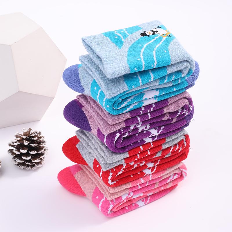 Two Wolves Wool Kids' Ski Socks: Thick, Warm, Anti-Slip, Odor-Resistant Winter Sports Socks