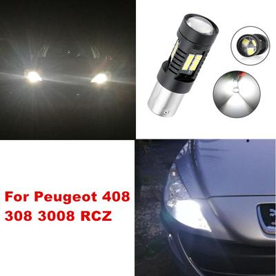 Dla Peugeot 408 308 3008 RCZ 2x błąd Canbus wolne od błędów Led samochód białe światło do jazdy dziennej DRL