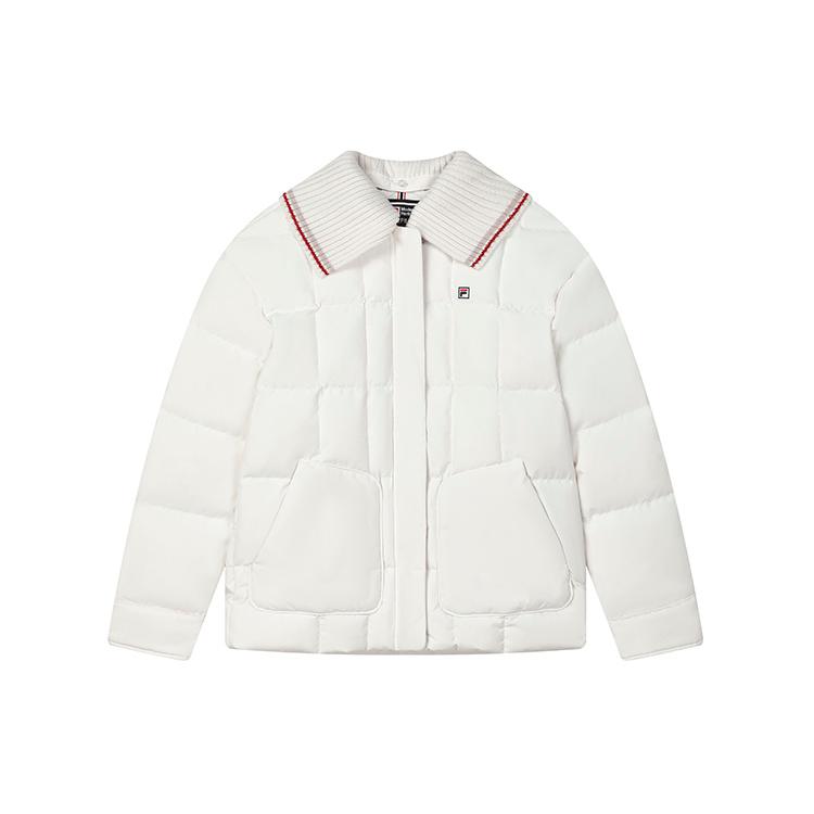 New FILA Down Jacket Women's Steam White F11W341915F-IV