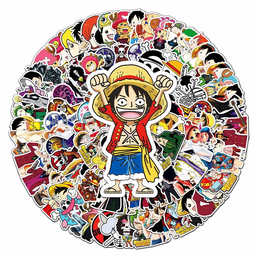 10/30/50/100pcs One Piece Anime Stickers Cool Cartoon Luffy Chopper Sticker Skateboard Phone Notebook Classic Manga Decals