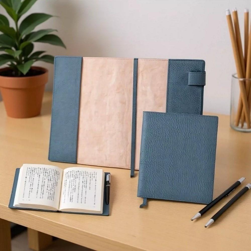 PU Leather Notebook Cover Replaceable Notebook Leather Cover Book Protective Cover Home Office Use