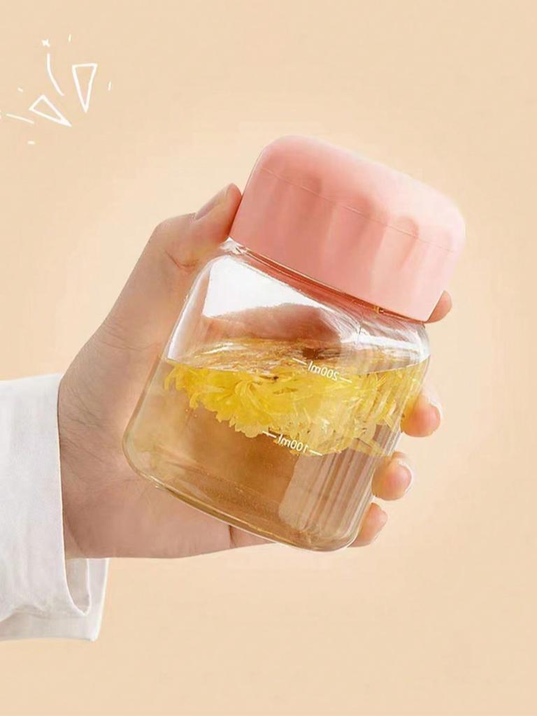 1PC mini water cup, glass milk cup, women's coffee milk cup, portable with high appearance, chubby cup, cute cup