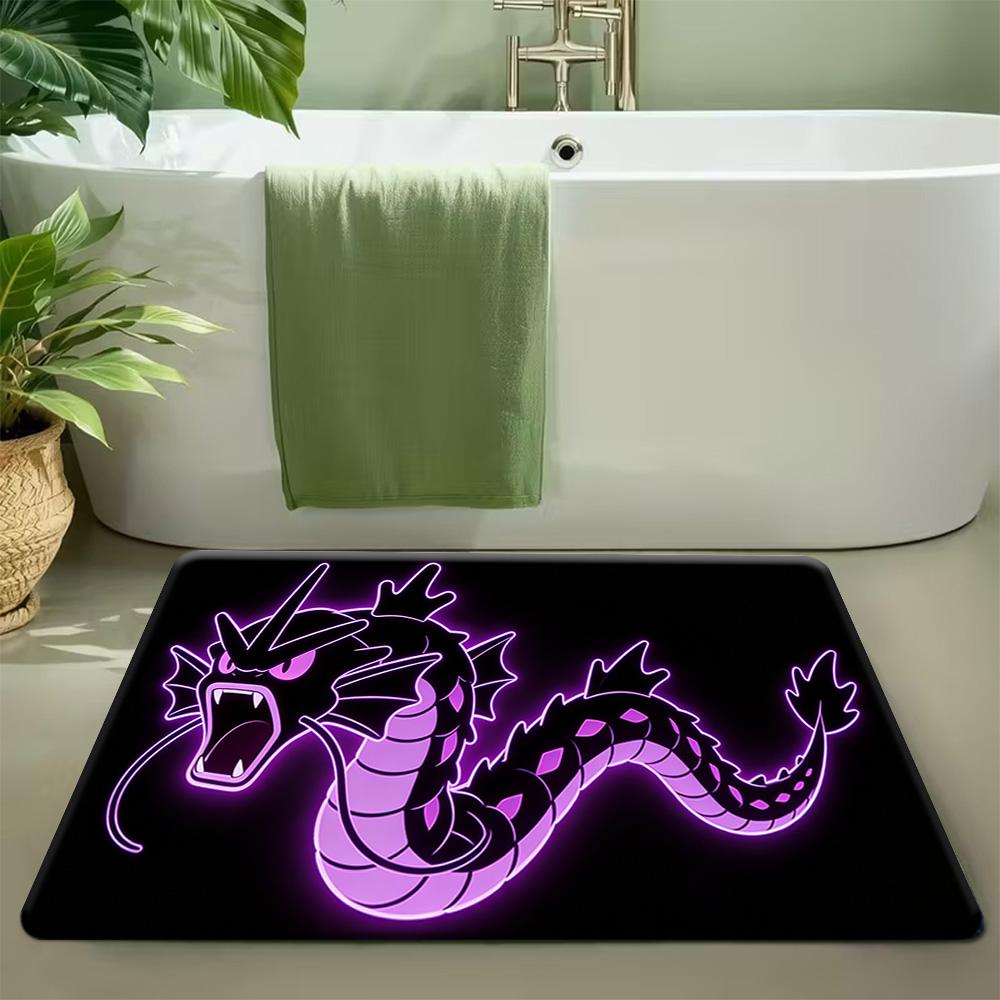 Pokemon Ash & Friends Cute Print Doormat Non-Slip Absorbent Floor Mat for Indoor Entrance Home Decor 40x60cm