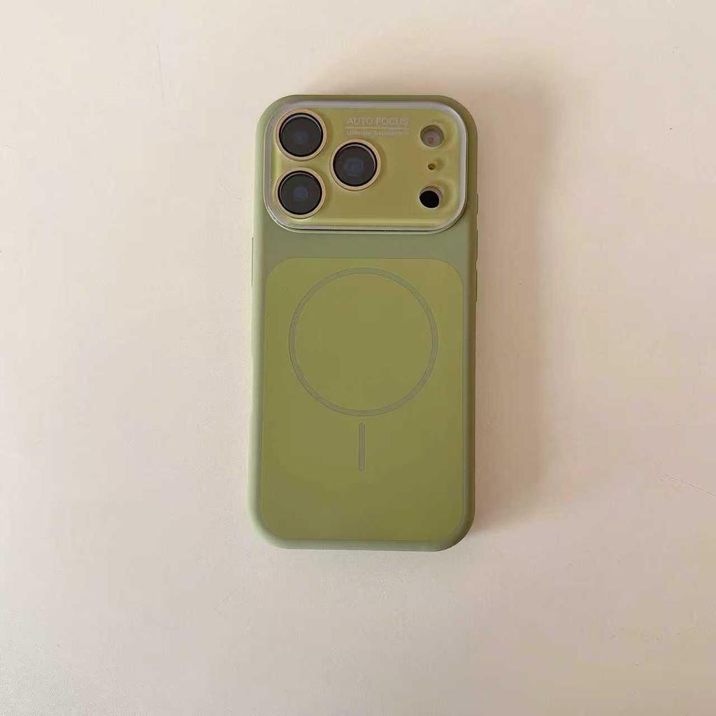 Silicone Magnetic Ring Case for iPhone 17 Pro Max with Apple 16 Large Window Protection