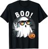 Rock Ghost Retro Halloween Kürbis Lustiges Boo T-Shirt Unisex T-Shirt