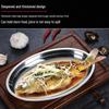 Stainless Steel Oval Fish Steaming Plate