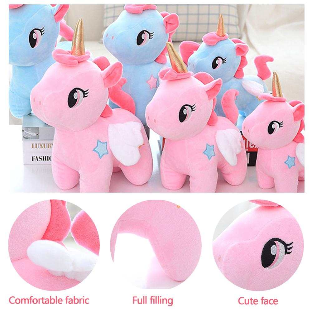 10/20/25cm Kawaii Unicorn Plush Toy Soft Stuffed Unicorn Soft Dolls Toys For Children Girl Pillow Birthday Gifts