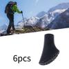 Trekking Pole Rubber Tips Lightweight Anti Slip Cane Caps Protection Pads for Hiking Safety Pole
