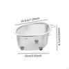Hanging Sink Basket Corner Strainer Multifunction Quick Drainage Stainless Steel Sponge Holder