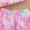 Girls' Fashionable Sports Vest and Shorts Set for Summer Children's Casual Set