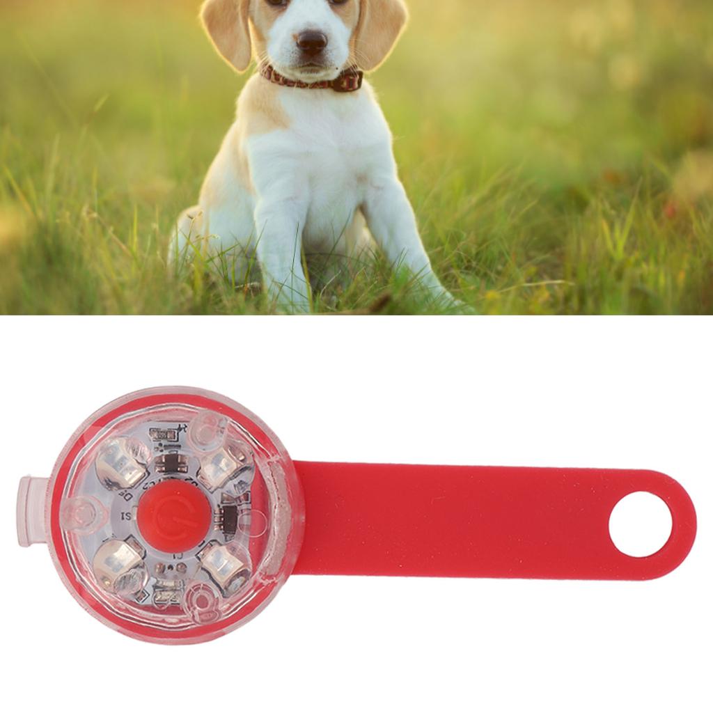 LED Dog Light Pendant USB Rechargeable IPX7 Waterproof 3 Light Modes Dog Collar Light for Pet Bag Bike