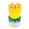 Musical Candle - VINSOO - Rotating Lotus - 8 Candles - Birthday Party - Yellow