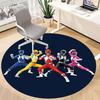 1PC Power Rangers Office Round Rug, Non-slip, Soft and Durable Office Rug for Interior Decoration, Perfect for Office, Beautiful Decoration