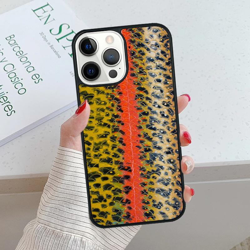 Brown Trout Fly Fishing Phone Case cover For iPhone 17 Air 15 16 16e 14 13 Pro Max Coque 12 11 Pro Max For Apple PLUS fundas