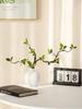 Minimalist Zen Azalea Arrangement: High-End Artificial Potted Plant for Living Room Decor