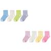 4 Pair Summer Cotton Mesh Children Socks Skin Friendly Fabric Not Irritating Boneless Design For Sensitive Feet