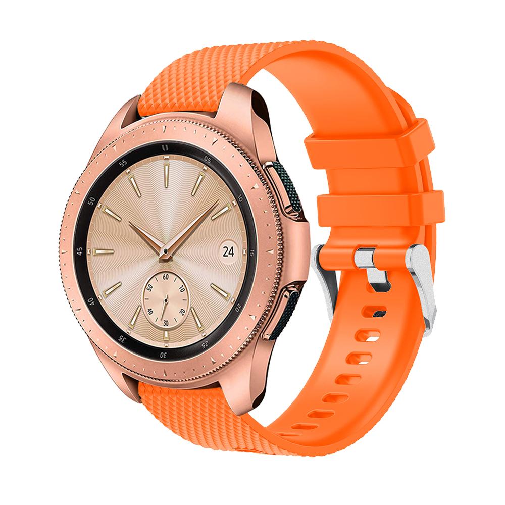

20mm Silicone Watch Strap Adjustable Watchband Bracelet for Samsung Galaxy Watch 42mm Orange