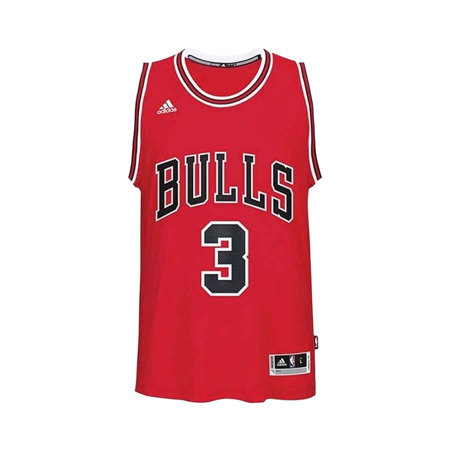 Adidas C. Bulls Swingman International Retro Jersey Wade NBA Chicago Bulls Fashion Comfortable Soft Skin-Friendly Basketball Tank Top CC2542