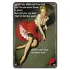 Vintage Metal Sexy Girl Pin Up Girls Plaque Tin Signs Cola Beer Airplane Metal Poster Retro for Bar Pub Club Home Wall Art Decor