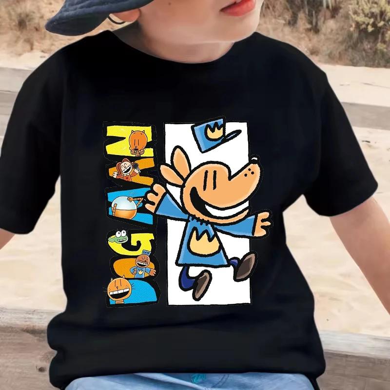 

Fashion Anime Dog Cartoon Graphic Summer Tees for Girls Boys Cute Children Clothing Popular Leisure Style Kids O-Neck T-shirt 100