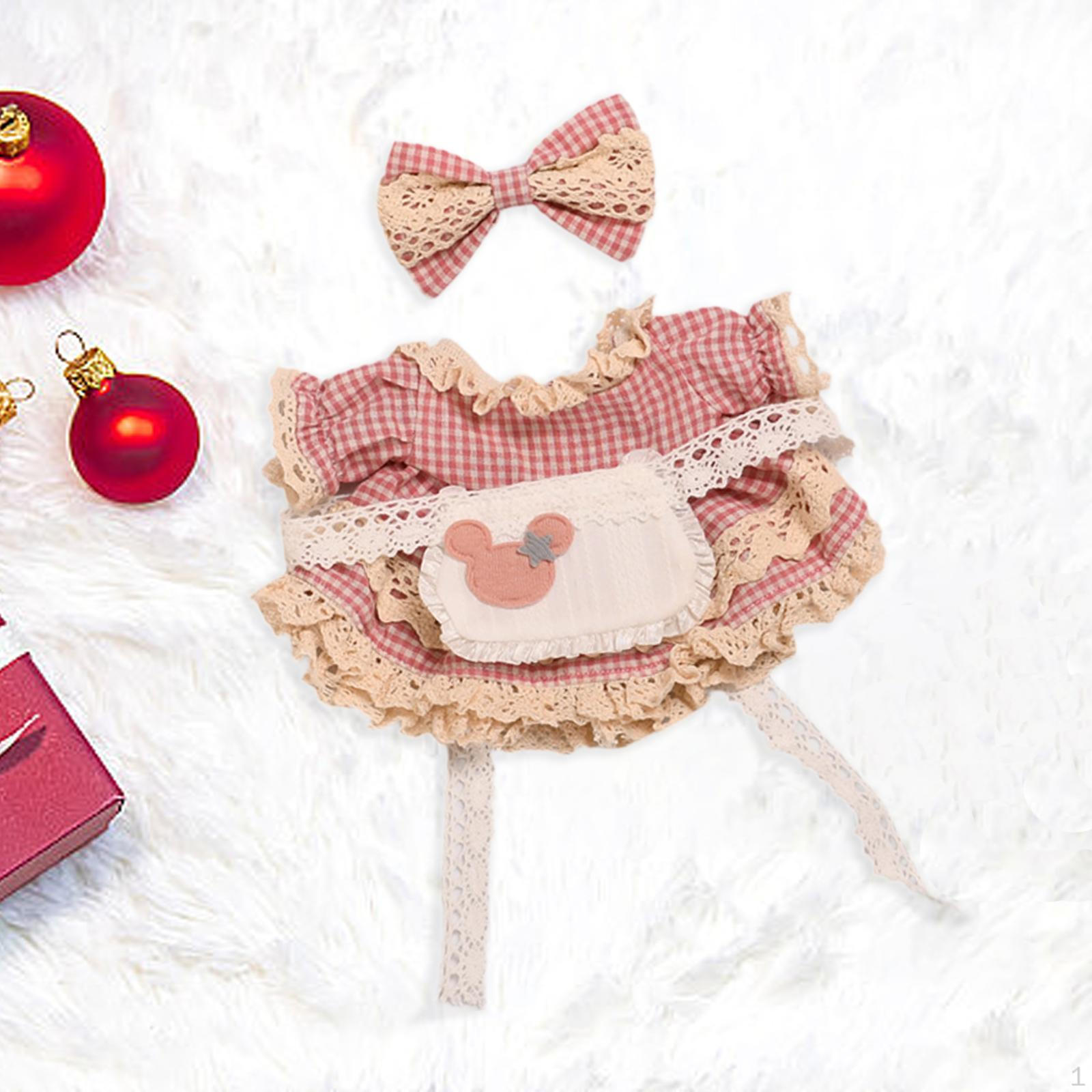 

Очаровательное клетчатое платье для куклы 87