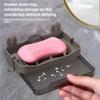 New Bathroom Dish Plate Case Home Shower Container Soap Box Plastic Soap Box Dispenser Soap Rack Gift Hook