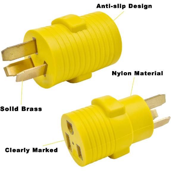 Electrical Adapter 10-50P To 6-50R 50AMP 240V Power Adapter 10-50P To 6-50R