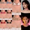 Vleermuisvleugel Vampier Choker Ketting Gothic PU Leer Kraag voor Halloween Cosplay