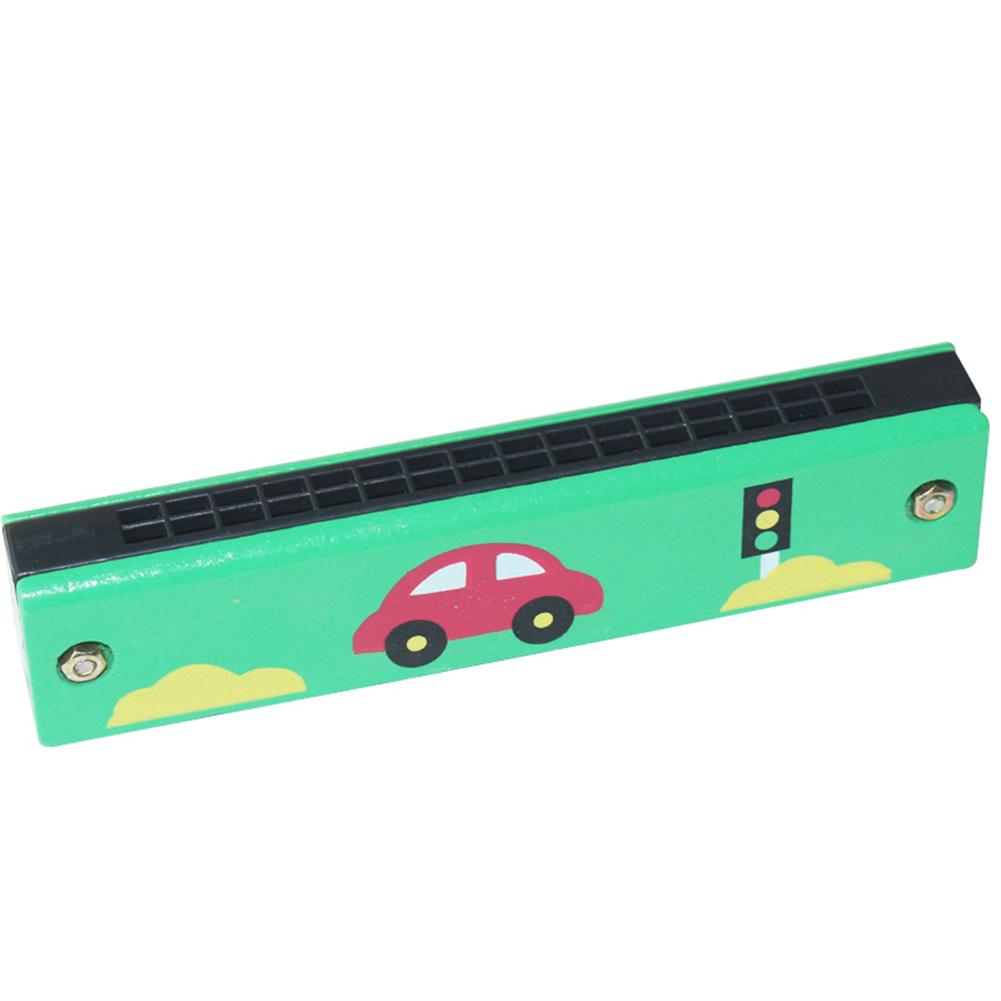 16 Holes Wooden Harmonica Mouth Organ Kids Music Instrument Educational Toy Gift Musical Instruments