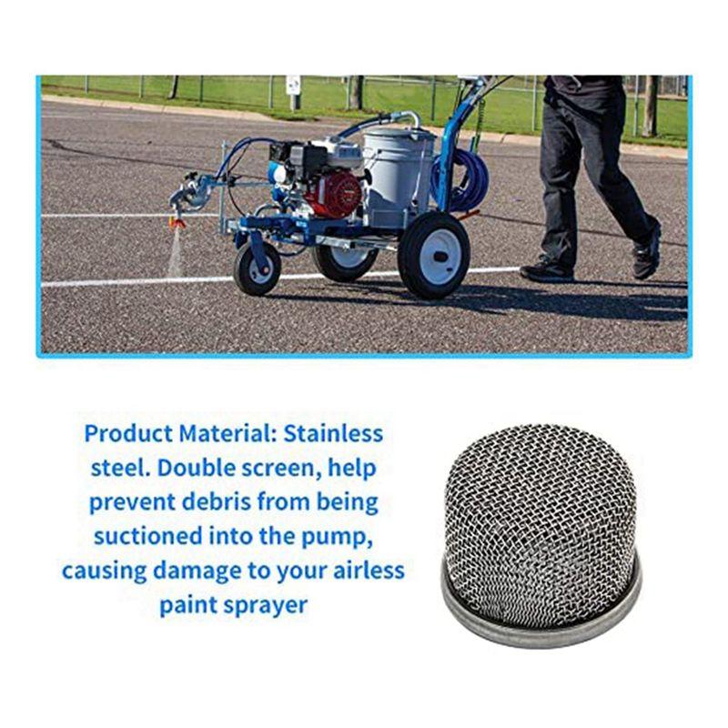 ABUL-4X 181072 Or 181-072 Inlet Strainer Screen Filter With 1In NPT Thread For 795 1095 Airless Paint Sprayer Suction Hose