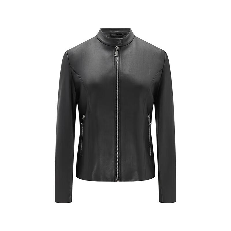 Navigare Women's Biker Style Short Leather Jacket
