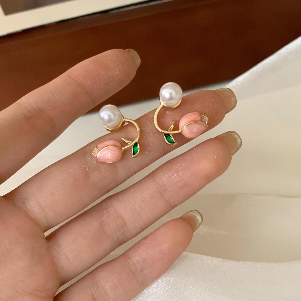 2022 Trendy Korean Tulip Pearl Earrings [Eco-friendly]
