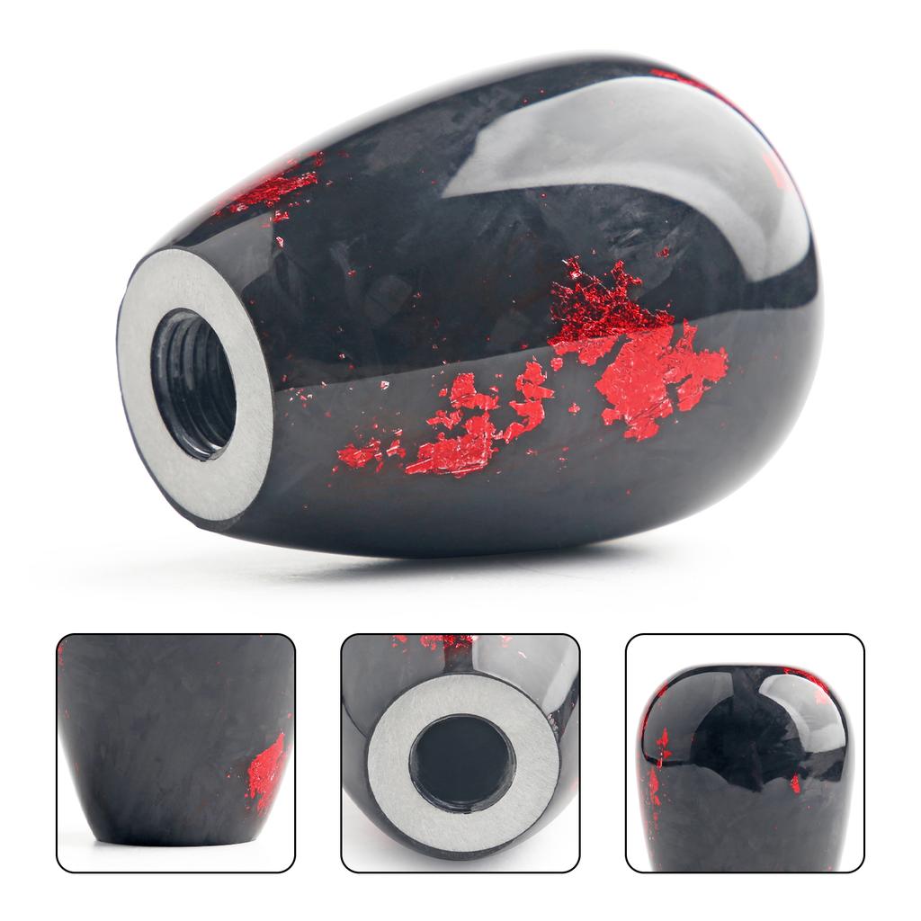 Racing Universal Forged Fiber Gear Shift Knob Cylindrical And Spherical Shift Knob For Most Car Decorations Accessories