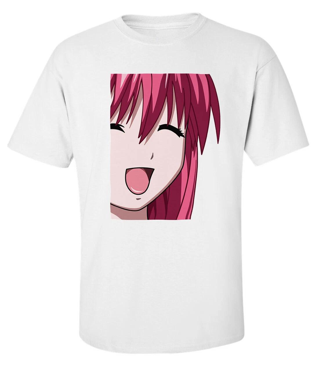 Lucy Elfen Lied Anime Girl Manga Japanese Printed Cotton  T-shirt Top Tee 100