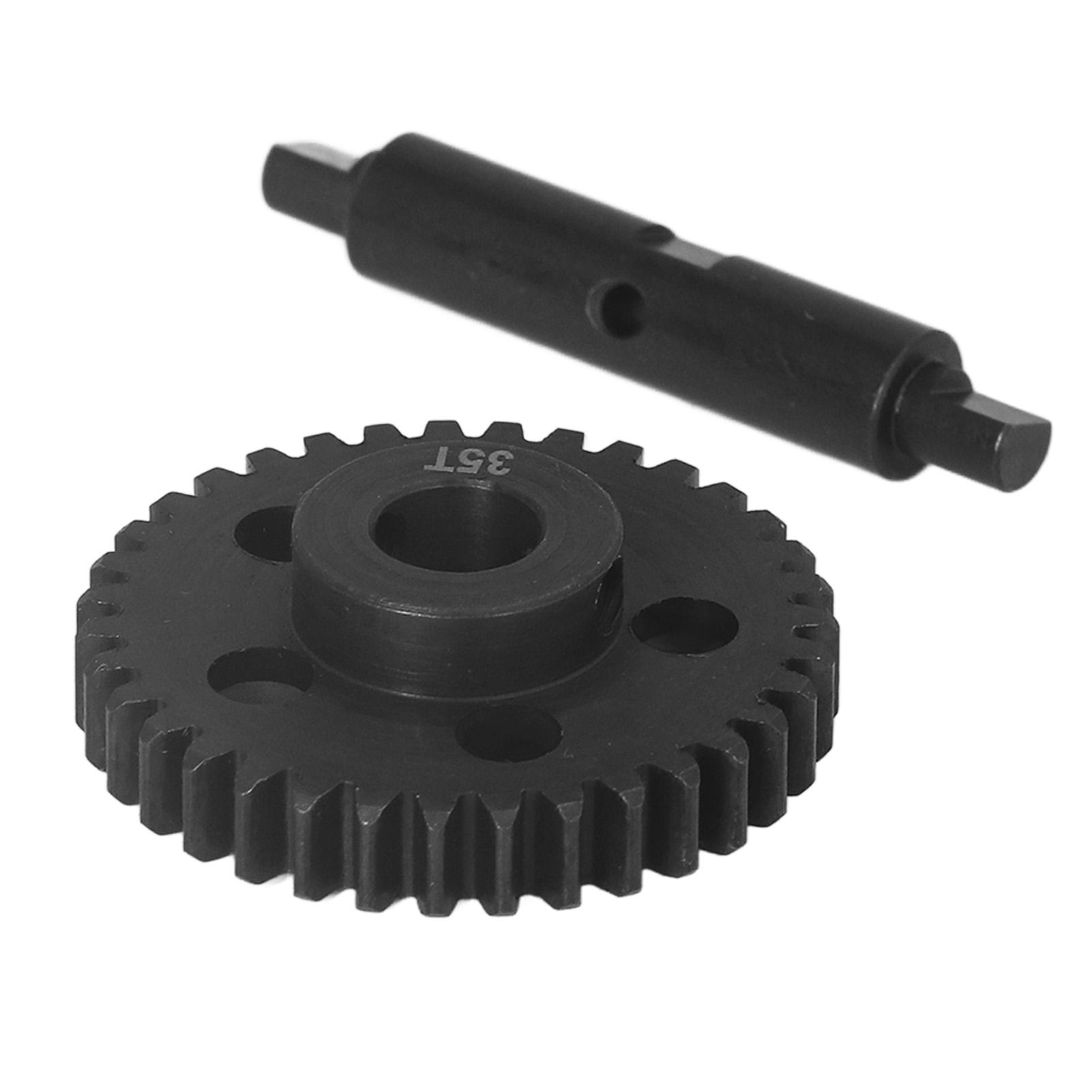 

35T Pinion Motor Gear Steel Aluminum Alloy Replaceable Black RC Car Motor Pinion Gear for ARRMA 1/7 1/8