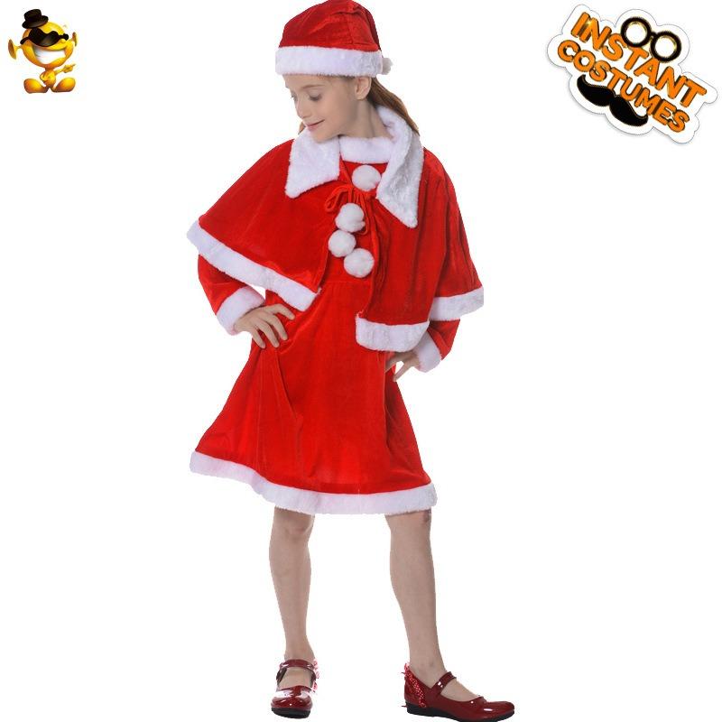 Little girl kids christmas dress stage dress masquerade party costume costume party
