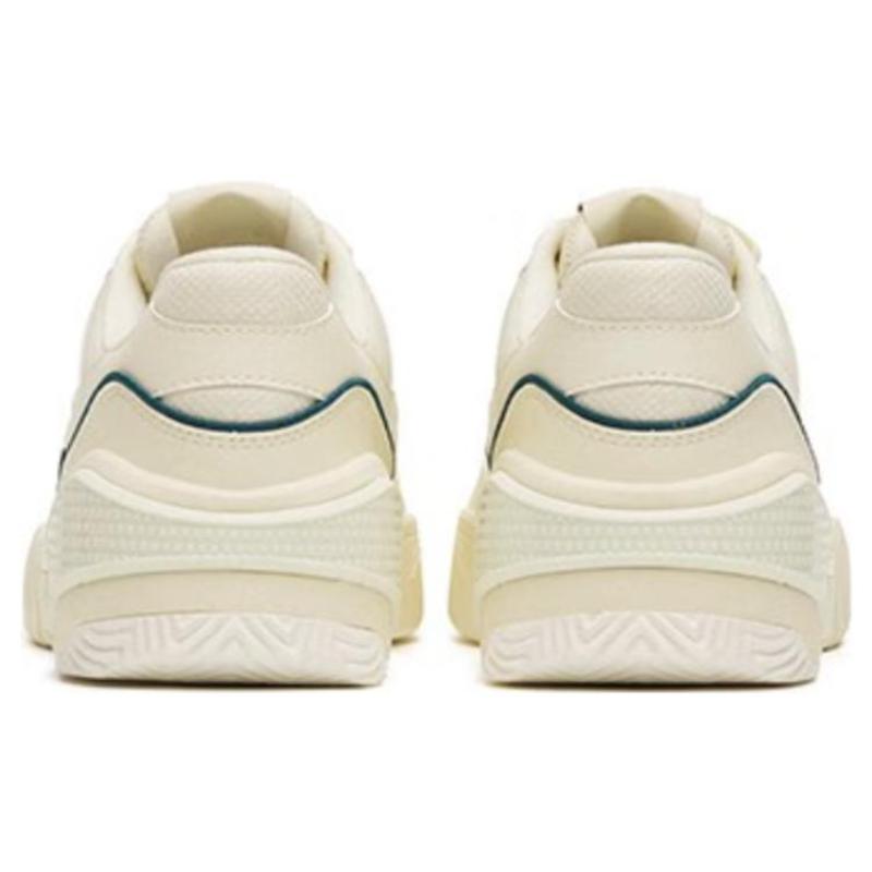 Anta Anti Slip Wear Resistant Low Top Skateboard Shoes Men's White Green Sneakers 912318094-1