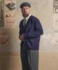 Geonjiulleunseu Button V-Neck Wool Cardigan - Navy
